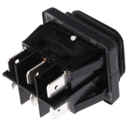 1 pcs - Molveno DPDT, On-Off-On Rocker Switch Panel Mount