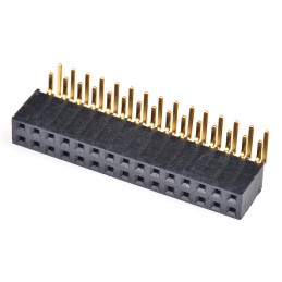 1 pcs - Samtec SSW Series Right Angle Through Hole Mount PCB Socket, 30-Contact, 2-Row, 2.54mm Pitch, Solder Termination