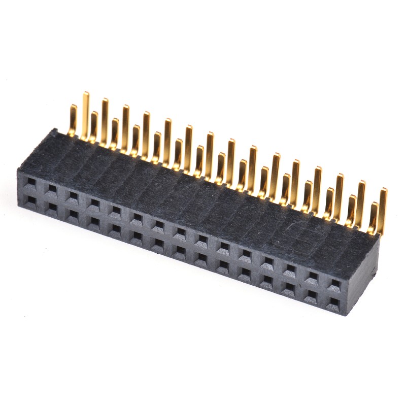 1 pcs - Samtec SSW Series Right Angle Through Hole Mount PCB Socket, 30-Contact, 2-Row, 2.54mm Pitch, Solder Termination
