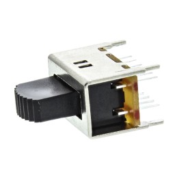 1 pcs - TE Connectivity PCB Slide Switch 4PDT Latching 300 mA @ 4 V dc Top