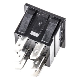 1 pcs - Arcolectric (Bulgin) Ltd DPDT, (On)-On Rocker Switch Panel Mount