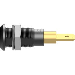 1 pcs - Staubli Grey Socket Test Socket, Tab Termination, 25A, 30V ac, Gold Plating