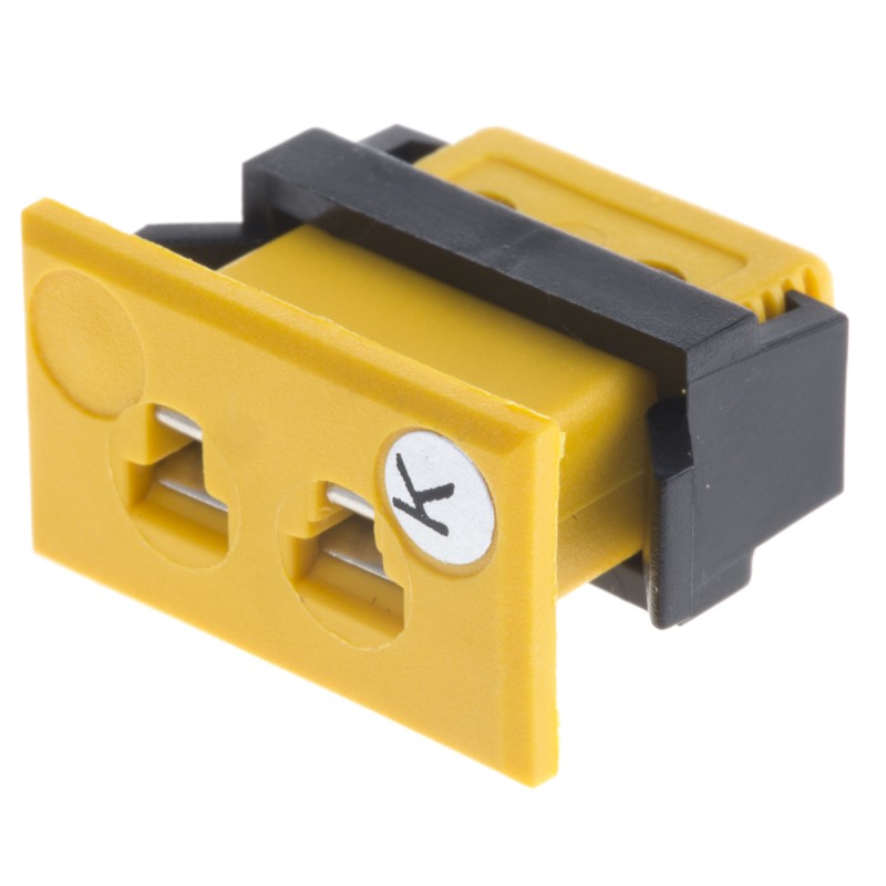 1 pcs - RS PRO Panel Mount Thermocouple Connector for Use with Type K Thermocouple, Miniature Size, BS Standard