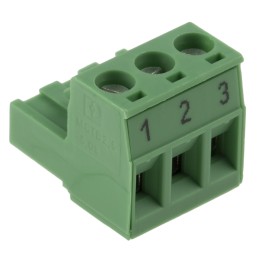 1 pcs - Phoenix Contact 5.08mm Pitch 3 Way Pluggable Terminal Block, Plug, Plug-In, Screw Termination