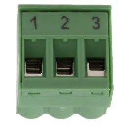 1 pcs - Phoenix Contact 5.08mm Pitch 3 Way Pluggable Terminal Block, Plug, Plug-In, Screw Termination