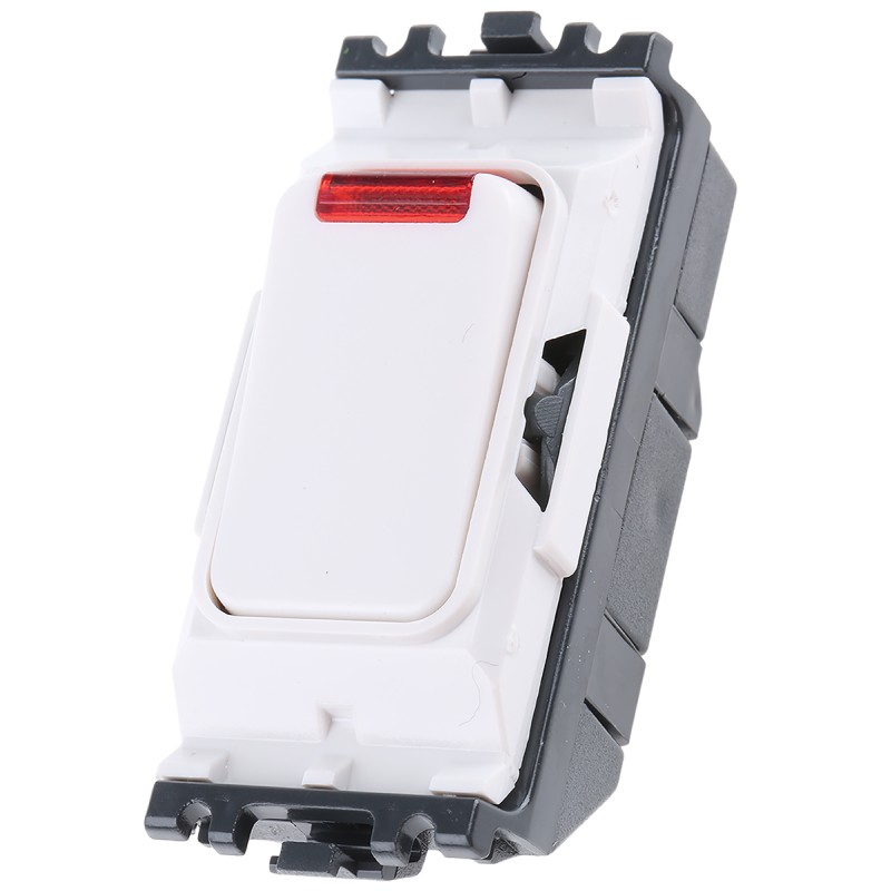 1 pcs - MK Electric 1 Way White Switch Insert Module 20A, Grid Plus Series