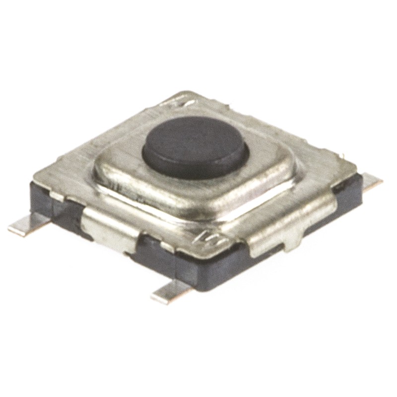 1 pcs - Black Tactile Switch, SPST 20 mA 0.3mm Surface Mount