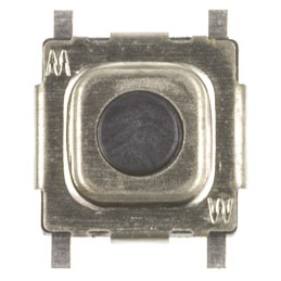 1 pcs - Black Tactile Switch, SPST 20 mA 0.3mm Surface Mount