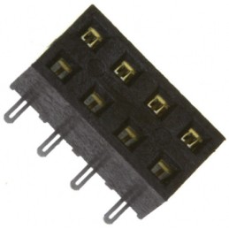 1 pcs - Samtec SMM Series Straight Surface Mount PCB Socket, 12-Contact, 2-Row, 2mm Pitch, Solder Termination