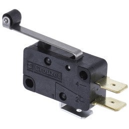 1 pcs - Crouzet Roller Lever Micro Switch, Tab Terminal, 16 A @ 250 V ac, SP-CO