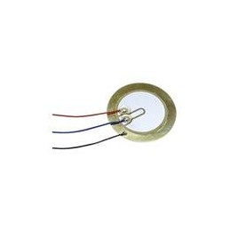 10 pcs : CPT-2745-L100 - Piezo Buzzers & Audio Indicators buzzer, 27 mm round, 0.51 mm deep, P, 4.5 kHz, 30 V, 100mm wire leads,