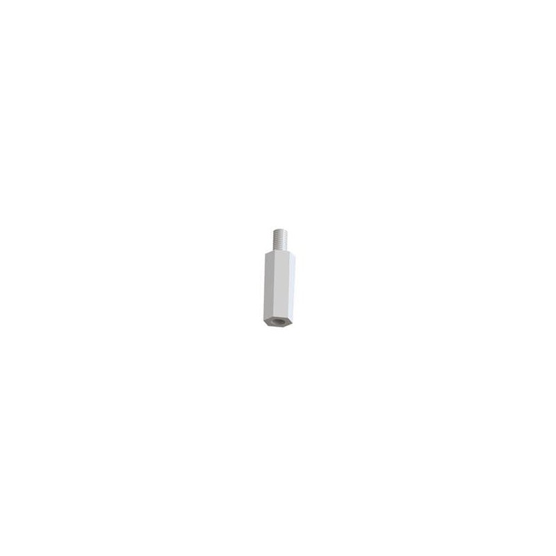 10 pcs : CBMFTS345A - Standoffs & Spacers CB MALE/FEMALE THRDED STANDOFF:NYL NATURAL, M3X0.5 THREAD L1.378'