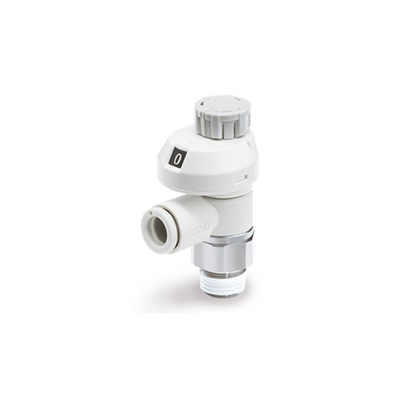 1 pcs - SMC AS Series Threaded Speed Controller, G 1/8 Male Inlet Port x 6mm Tube Outlet Port