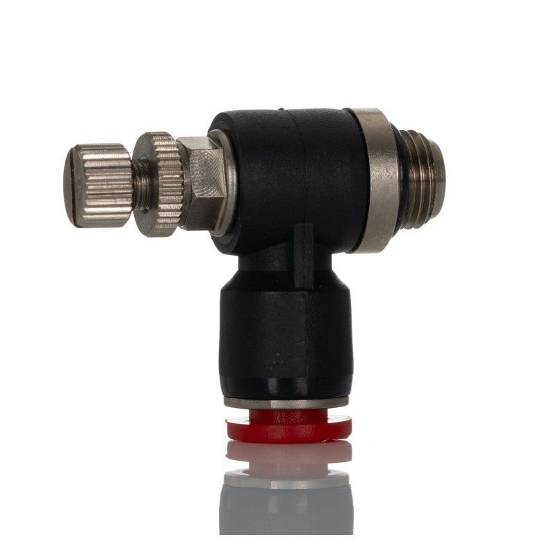 1 pcs - Norgren Pneutic C Series Threaded Flow Controller, G 1/8 Inlet Port, 6mm Tube Inlet Port x 6mm Tube Outlet Port