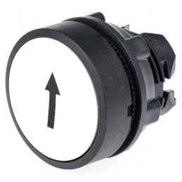 1 pcs - Schneider Electric Harmony XB5 Series White Spring Return Push Button Head, 22mm Cutout, IP66, IP67, IP69K