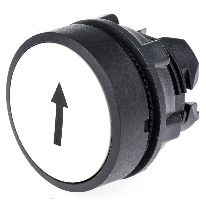 1 pcs - Schneider Electric Harmony XB5 Series White Spring Return Push Button Head, 22mm Cutout, IP66, IP67, IP69K