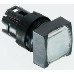 1 pcs - Schneider Electric Harmony XB6 Series Blue Illuminated Spring Return Push Button Head, 16mm Cutout, IP65