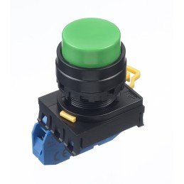 1 pcs - Idec YW Series Push Button Complete Unit, Panel Mount, 22mm Cutout, SPST, IP65