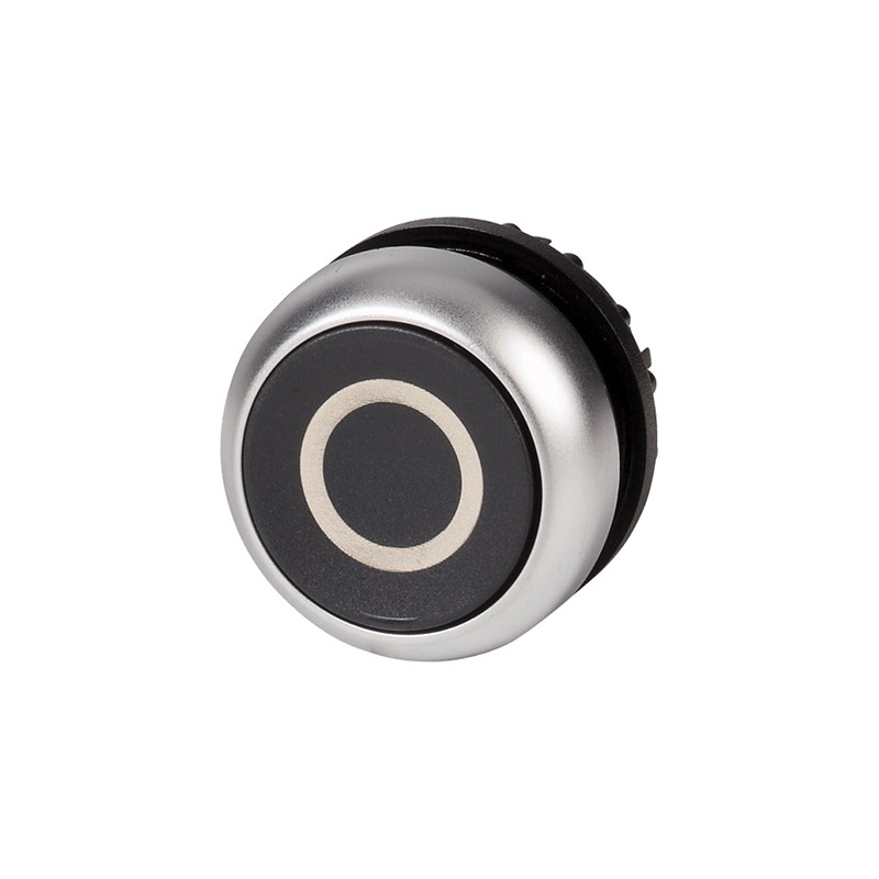 1 pcs - Eaton RMQ Titan M22 Series Black Momentary Push Button, 22mm Cutout, IP67