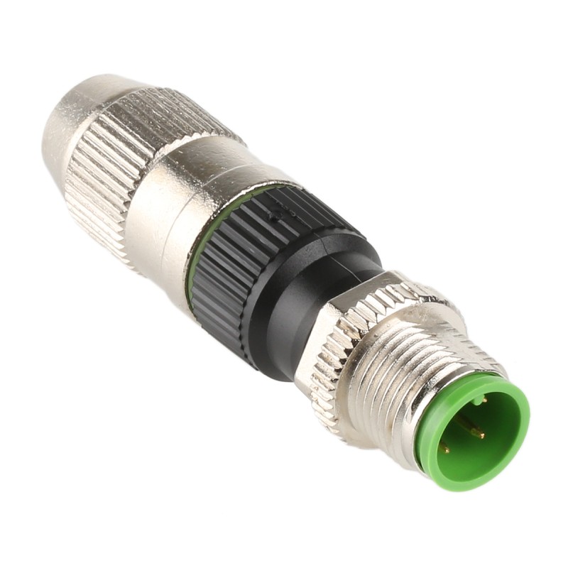 1 pcs - Murrelektronik Circular Connector, 4 Contacts, Cable Mount, M12 Connector, Plug, Male, IP65, IP67, 7000 Series