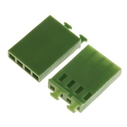 10 pcs - TE Connectivity, AMPMODU MOD IV Female Connector Housing, 2.54mm Pitch, 4 Way, 1 Row