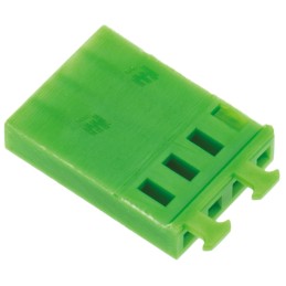 10 pcs - TE Connectivity, AMPMODU MOD IV Female Connector Housing, 2.54mm Pitch, 4 Way, 1 Row