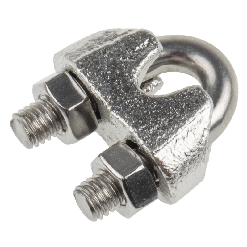 1 pcs - RS PRO Stainless Steel 5mm Diameter Wire Rope Clamp
