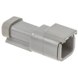 1 pcs - Deutsch, DTM Automotive Connector Socket 2 Way, Crimp Termination