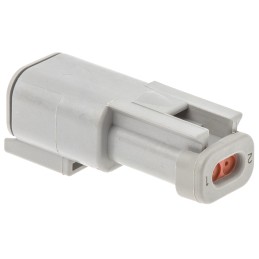 1 pcs - Deutsch, DTM Automotive Connector Socket 2 Way, Crimp Termination