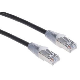1 pcs - RS PRO Cat5e Male RJ45 to Male RJ45 Ethernet Cable, F/UTP, Black PVC Sheath, 3m