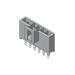 10 pcs - Molex Nano-Fit Series Straight Through Hole PCB Header, 4 Contact(s), 2.5mm Pitch, 1 Row(s), Shrouded