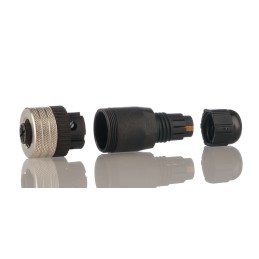 1 pcs - Brad from Molex Circular Connector, 4 Contacts, Cable Mount, M12 Connector, Socket, Female, IP67, Micro-Change Series