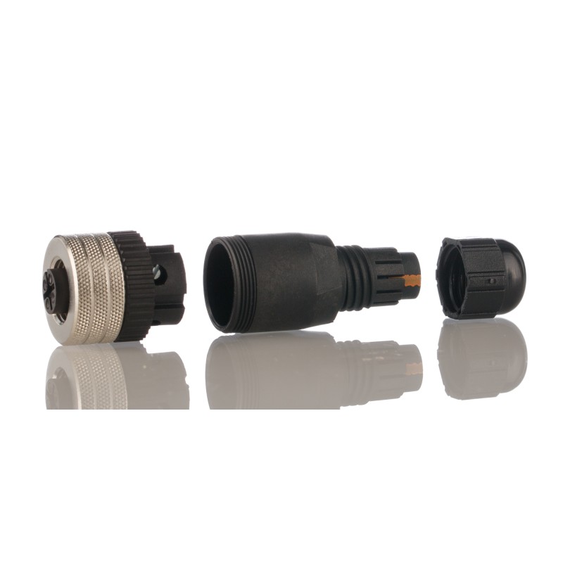 1 pcs - Brad from Molex Circular Connector, 4 Contacts, Cable Mount, M12 Connector, Socket, Female, IP67, Micro-Change Series