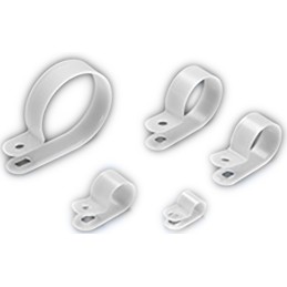 1 Bag of 100 - RS PRO Natural Nylon Cable Clamp, 6.4mm Max. Bundle