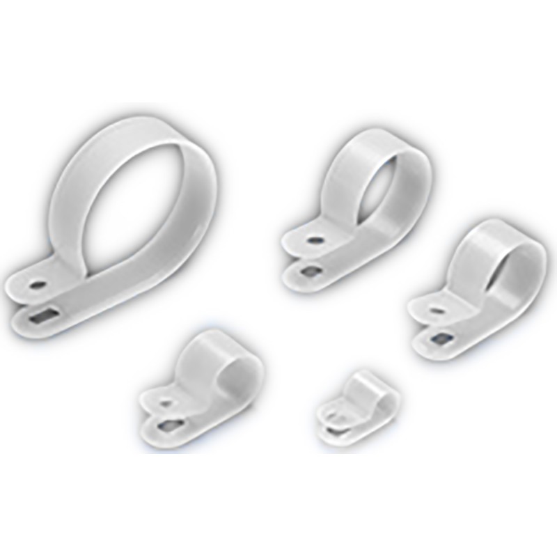 1 Bag of 100 - RS PRO Natural Nylon Cable Clamp, 6.4mm Max. Bundle