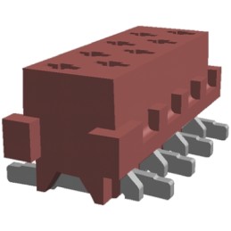 1 pcs - TE Connectivity Micro-MaTch Series Straight Surface Mount PCB Socket, 8-Contact, 2-Row, 2.54mm Pitch, Solder Termination