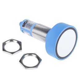 1 pcs - Sick Ultrasonic Barrel-Style Proximity Sensor, M30 x 1.5, 600 - 6000 mm Detection, PNP Output, 9 - 30 V