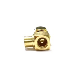 1 pcs - RS PRO, Plug Cable Mount SMA Connector, 50Ω, Solder Termination, Right Angle Body