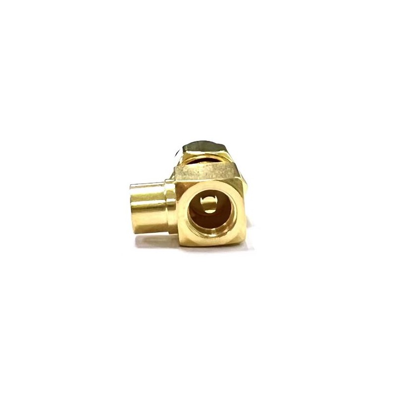 1 pcs - RS PRO, Plug Cable Mount SMA Connector, 50Ω, Solder Termination, Right Angle Body