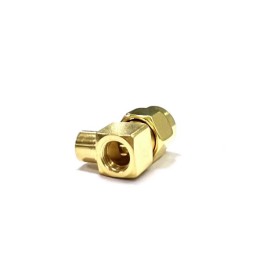 1 pcs - RS PRO, Plug Cable Mount SMA Connector, 50Ω, Solder Termination, Right Angle Body
