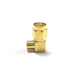 1 pcs - RS PRO, Plug Cable Mount SMA Connector, 50Ω, Solder Termination, Right Angle Body