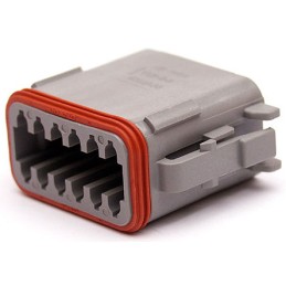 1 pcs - Deutsch, DT Automotive Connector Plug 12 Way, Crimp Termination