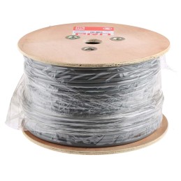 1 Reel of 100 M - RS PRO Multicore Data Cable, 5 Pairs, 0.2 mm², 10 Cores, 24 AWG, Screened, 100m, Grey Sheath