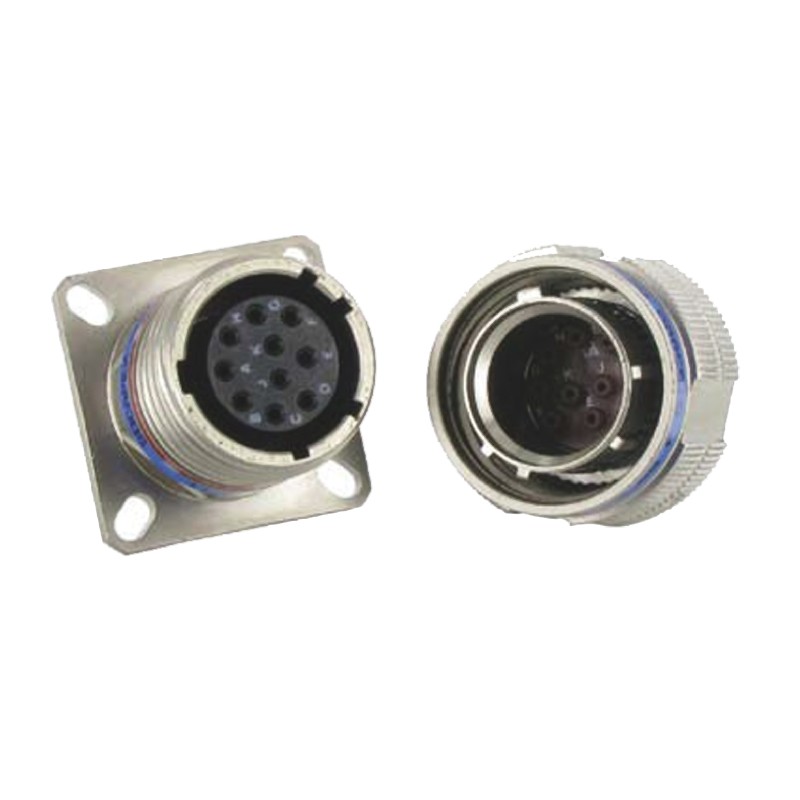 1 pcs - Amphenol Socapex, TV 37 Way MIL Spec Circular Connector Receptacle, Pin Contacts,Shell Size 15, Screw Coupling,