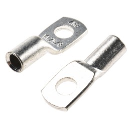 10 pcs - Klauke Uninsulated Ring Terminal, M8 Stud Size, 25mm² to 25mm² Wire Size