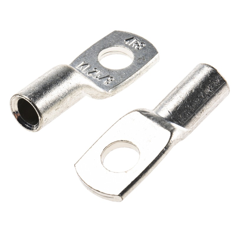 10 pcs - Klauke Uninsulated Ring Terminal, M8 Stud Size, 25mm² to 25mm² Wire Size