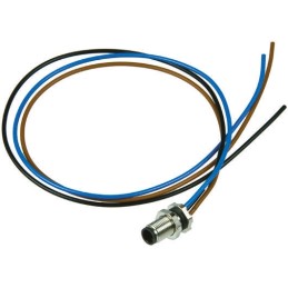 1 pcs - Binder Circular Connector, 3 Contacts, Panel Mount, M5 Connector, Socket, Male, IP67, 707 Series