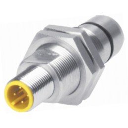 1 pcs - Turck Inductive Barrel-Style Proximity Sensor, M12 x 1, 2 mm Detection, PNP Output, 10 - 30 Vdc, IP67