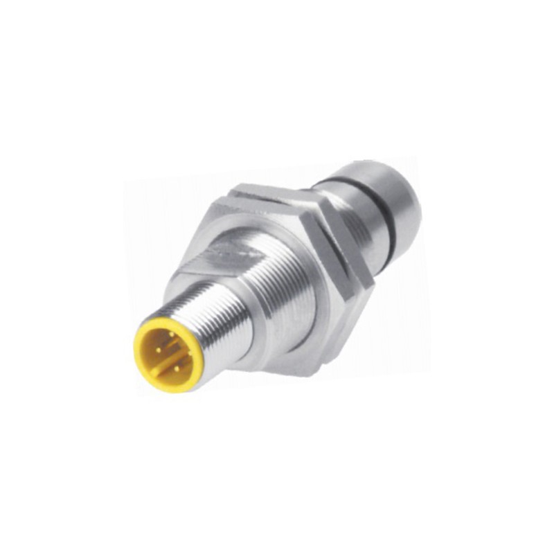 1 pcs - Turck Inductive Barrel-Style Proximity Sensor, M12 x 1, 2 mm Detection, PNP Output, 10 - 30 Vdc, IP67