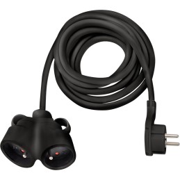 1 pcs - brennenstuhl 2m 2 Socket Type E - French Extension Lead, 230 V, IP20